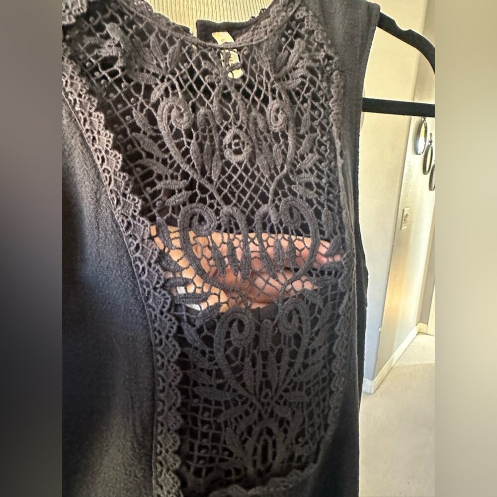 Free People black lace trim dress, size medium - Picture 12 of 12